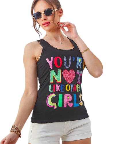 Royalfashion Women's Cotton Tank Top with Straps and Unique Prints
