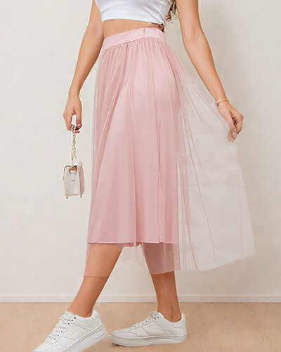 Royalfashion Naiste kahekihiline midi seelik