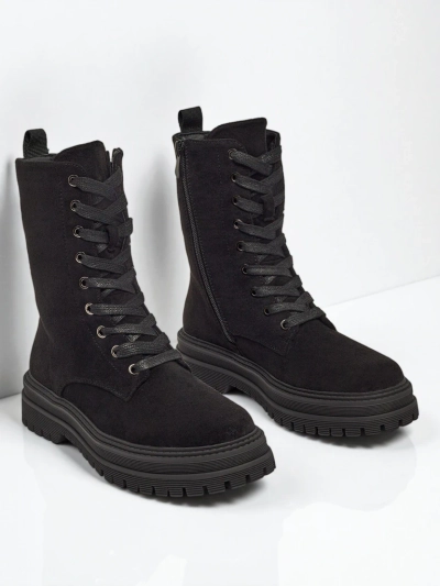 Women's Eco-Suede Worker Boots Molistea