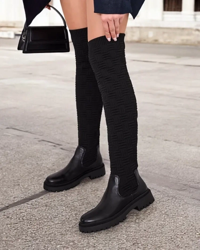 Royalfashion Naiste liibuvad ülepõlvesaapad Aruni