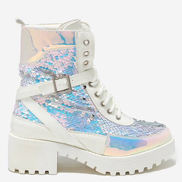 Valged litritega naiste saapad firmalt Impresa - Jalatsid