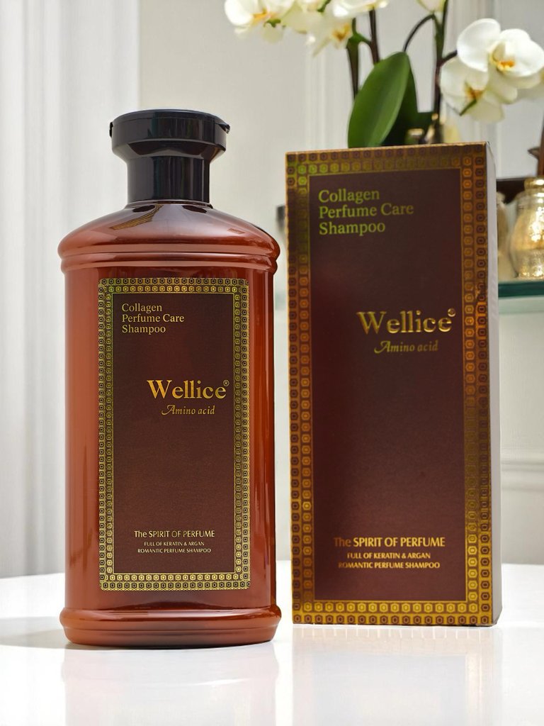 Wellice Perfumed shampoo with amino acids smooths and moisturizes hair