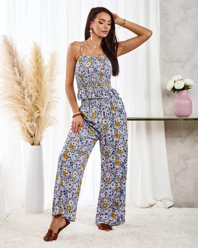 Royalfashion Patterned women's set in blue