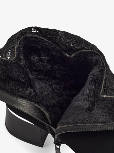 Naiste matid pitsiga plokk-kontsaga poolsaapad Velmoria