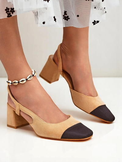 Royalfashion Naiste madala kontsaga kingad dekoratiivse ninaosaga Eleganzo