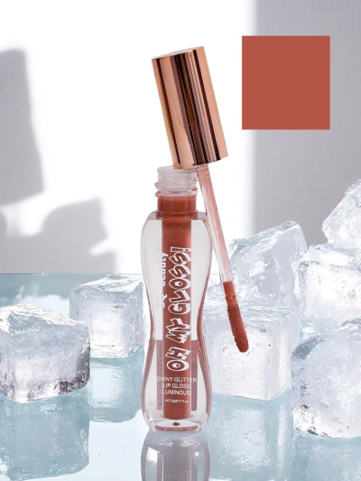 Glitter Lip Gloss in Soft Blush color