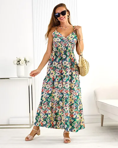 Royalfashion puuvillane naiste midi-kleit