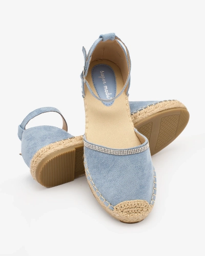 Royalfashion Naiste espadrillid tsirkoonidega, sinised Rieta