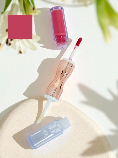 2-in-1 Huulepulk ja Läbipaistev Läige Ruby Uus