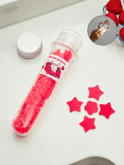 Royalfashion Paper Soap for Travel with Stars Strawberry
