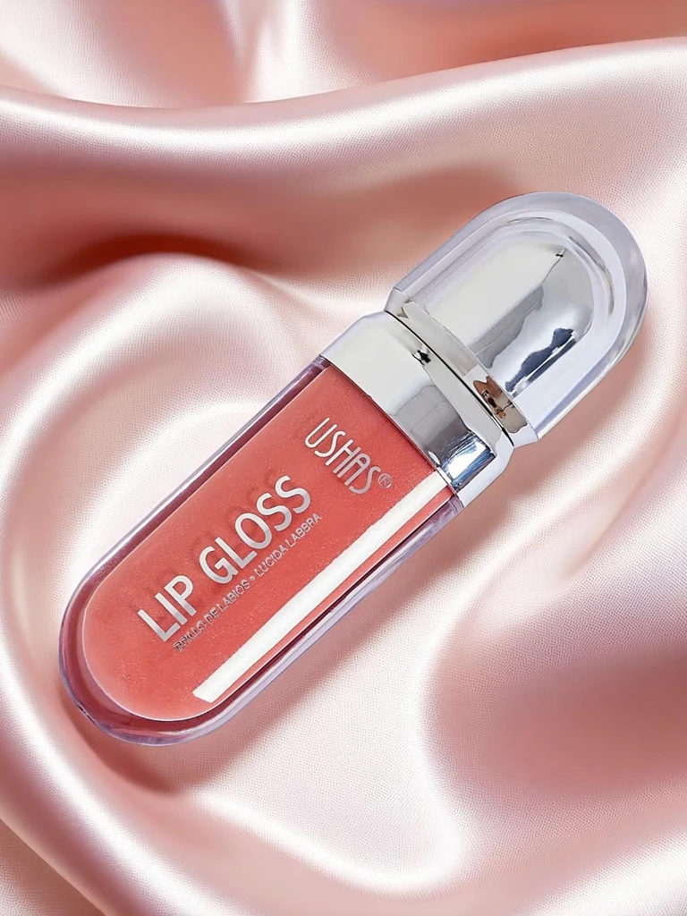 USHAS Glitter Lip Gloss color Deep Pink