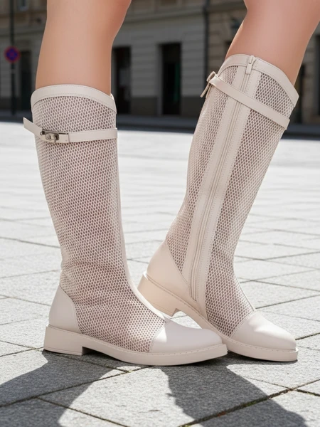 Royalfashion Kõrge perforatsiooniga naiste pahkluu saapad Ovittole