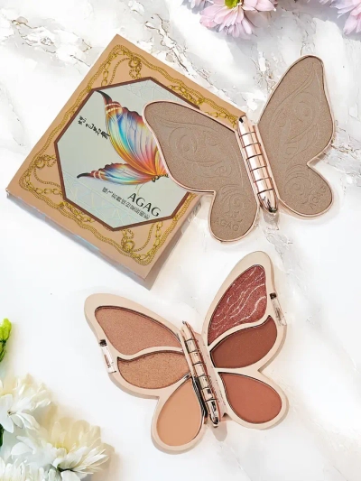 Palette of 6 eyeshadows in the shape of a butterfly 0112g