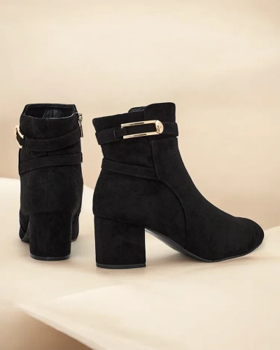 Royalfashion Kvinnur Linomo ankil støvlar