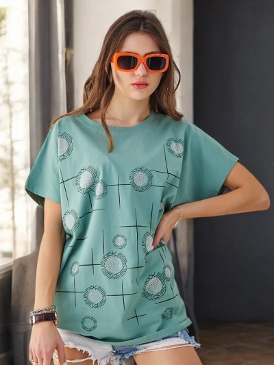 Royalfashion Women's Cotton T-Shirt with Print