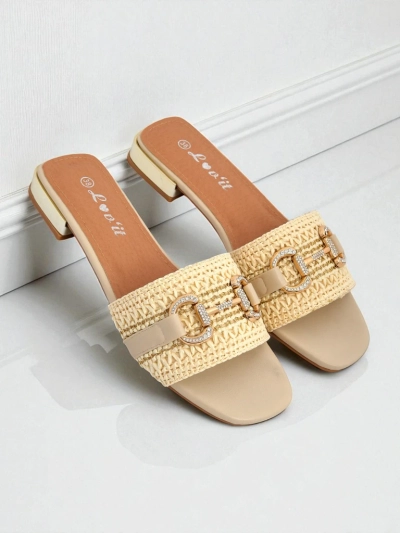 Royalfashion Женские плетеные шлепанцы с украшением Aeterna