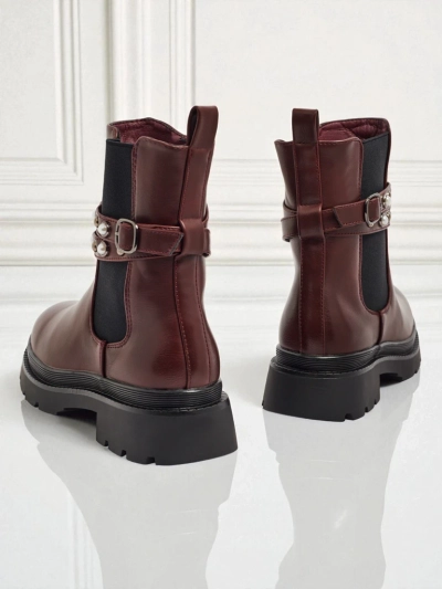Women's High Eco-Leather Ankle Boots Pearl Mist