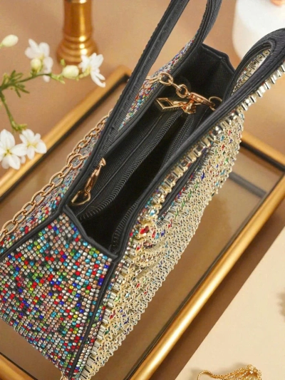Royalfashion Women's Clutch Bag with Cubic Zirconia Myra Quill