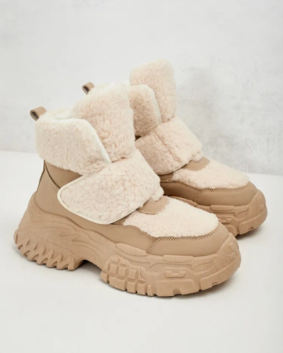 Royalfashion Women's snow boots with sheepskin Segulla