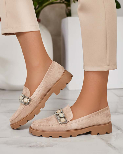 Royalfashion Женские мокасины с цветными цирконами Nel