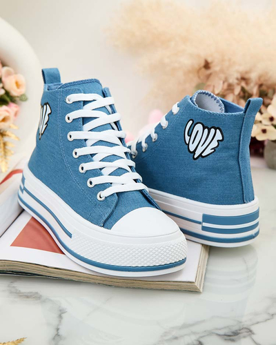 Royalfashion Women's sporty sneakers with print