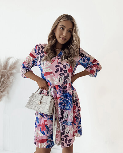 Royalfashion Women's floral mini dress