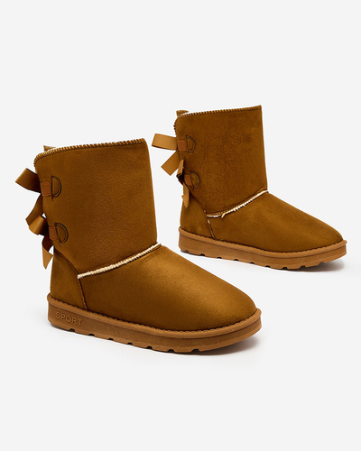 Royalfashion boots a'la snow boots for women in camel color Aerfifi