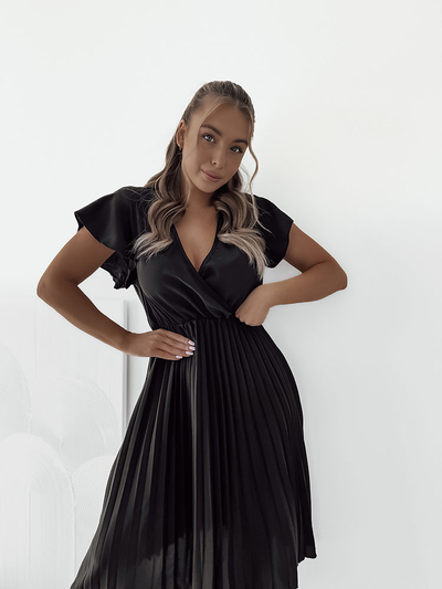 Royalfashion Naiste plisseeritud midi-kleit