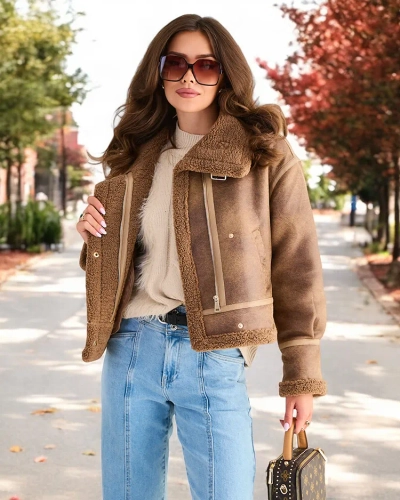 Royalfashion Women's biker jacket