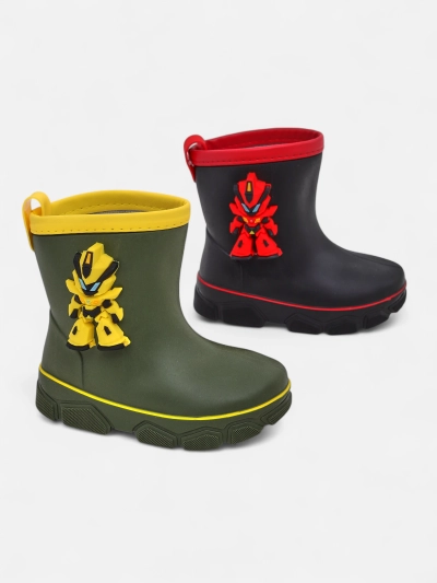 Royalfashion Children's rubber boots with Power Robot