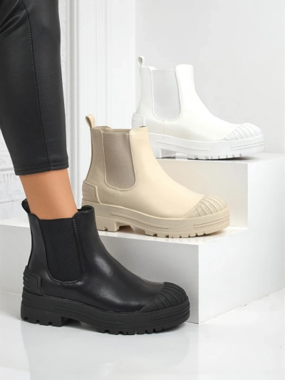 Amber Veil Platform Ankle Boots