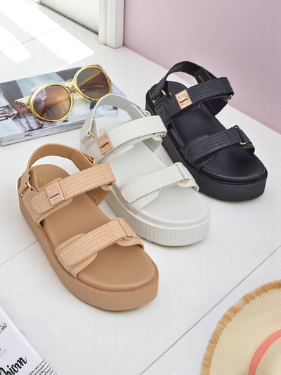 Royalfashion beežid platvormiga naiste sandaalid Lavinia – mugav suvi