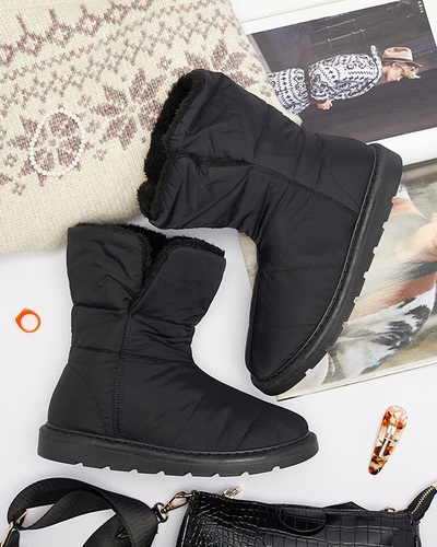 Luna Elegante Winter Ankle Boots in Black
