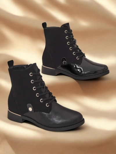 Royalfashion Women's lace-up boots Safalle