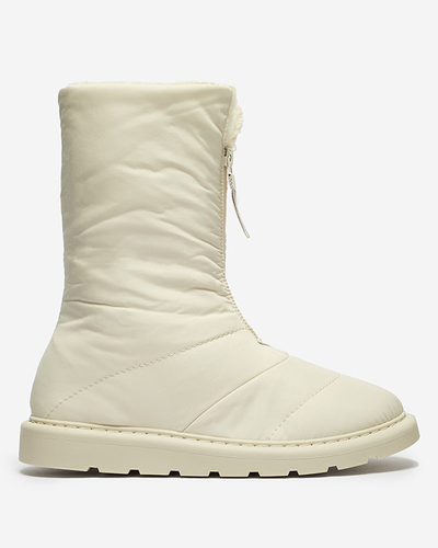 Beige women's shoes a'la snow boots Tirigga- Footwear