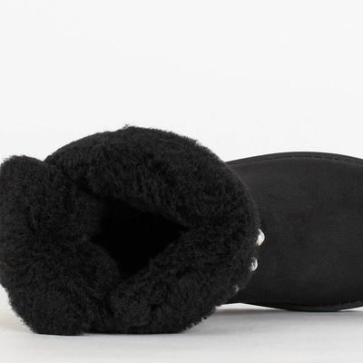 Naiste mustad paelaga lumesaapad Himini - Jalatsid