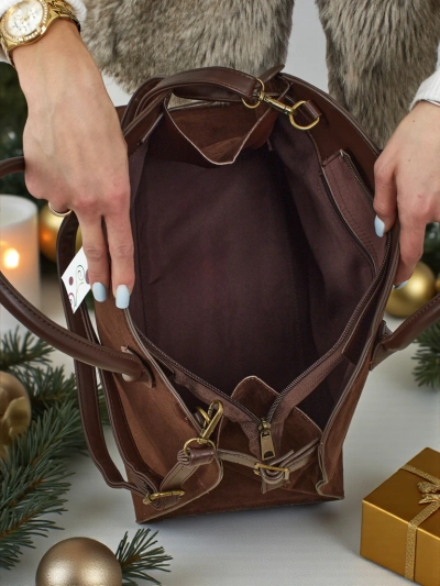 Dorelle Women's Eco Suede Shopper Bag