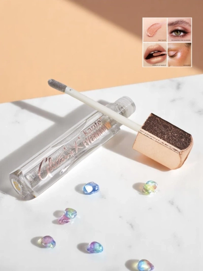 Sädelev vedelik silmalääts värviga Hõbe