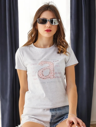 Royalfashion Women's Cotton T-Shirt Combination Of Owality