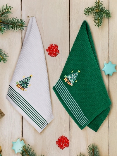 Royalfashion Holiday set of towels Happy New Year