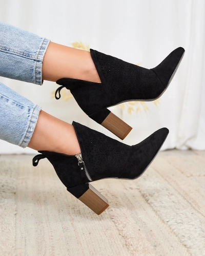 Royalfashion Mustad naiste kõrgemad stiletto saapad Swerros