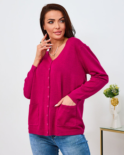Royalfashion Tumeroosa naiste taskute kampsun