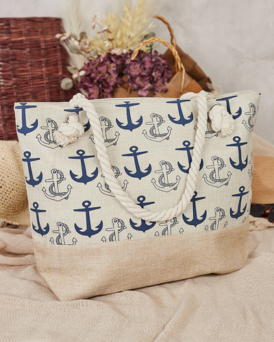 Royalfashion Fabric bag in holiday pattern for shoulder
