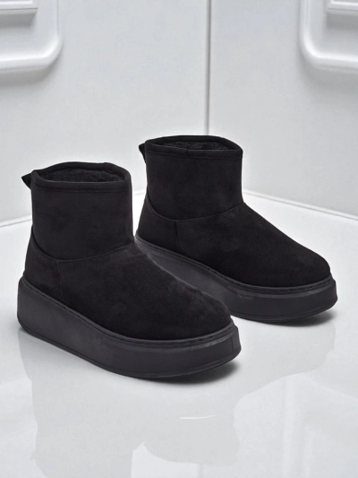 Короткие женские ботинки а-ля снегоходы с пристегивающимся голенищем Elizze