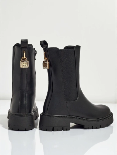 Kõrgemad öko-nahast naiste saapad Varinell