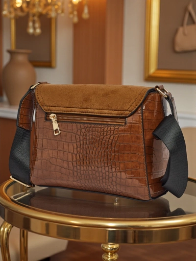 Small Women's Embossed Faux Leather Handbag Narelle