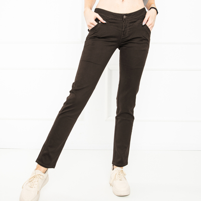 Brown jeans for women - clothing