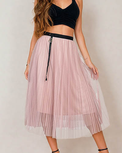 Royalfashion Naiste kahekihiline midi seelik