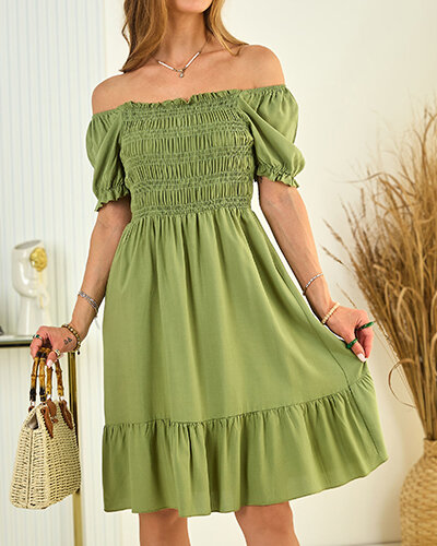 Royalfashion Naiste puuvillane mini a'la hiszpanka kleit