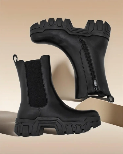 Royalfashion Kvinnors ankellånga stövlar Dorinov